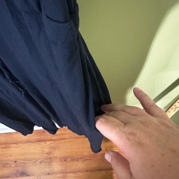 J Jill Wearever Collection Jumpsuit Sz 2X Navy Wide Leg Sleeveless Drawstring - Picture 9 of 15